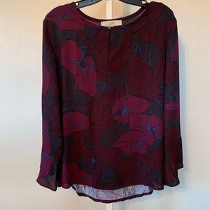 LOFT Mixed Media Blouse